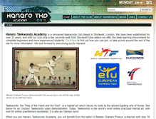 Tablet Screenshot of hanaro-taekwondo.co.uk